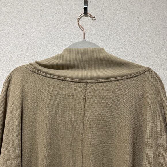 Free People Beach Ribbed Slouchy Oversized Open Front Cardigan Tan Size XS - Picture 7 of 9